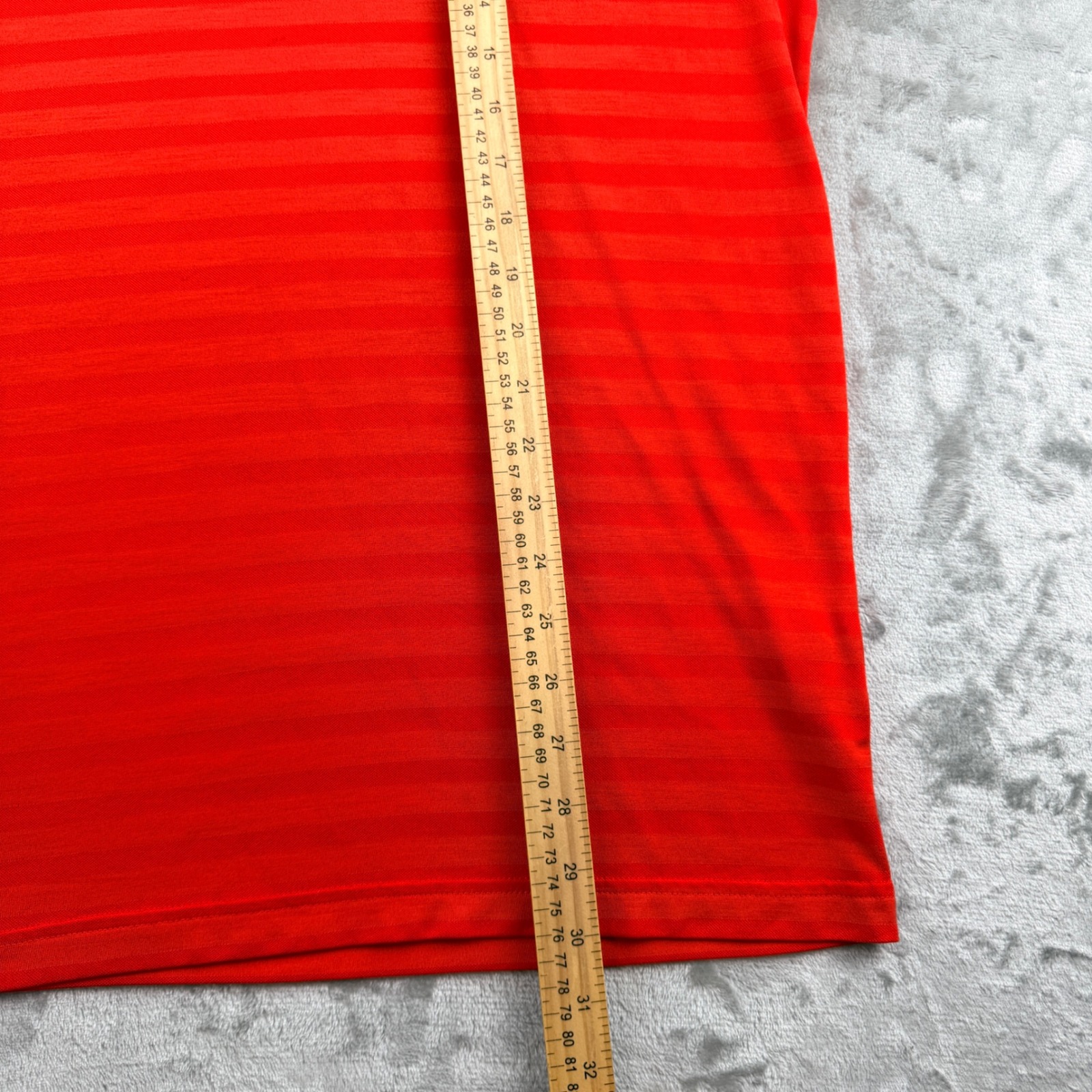 Puma Golf Men's Xxl Red Striped Short Sleeve Polo Shirt — image 7 of 8
